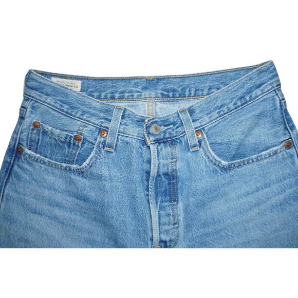 Levi’s Premium 501 Original Fit Jeans W27 L26  High Rise Button Fly –Light Wash - Picture 3 of 7
